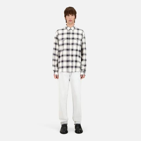  ERKEK EKOSE LACİVERT GÖMLEK