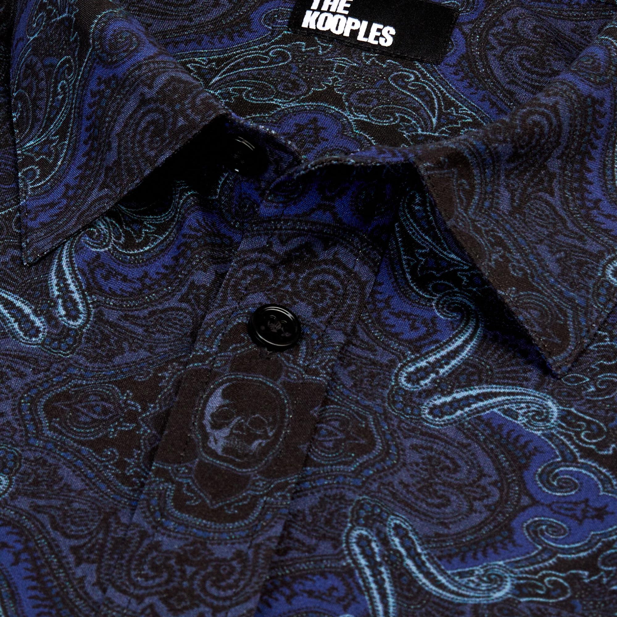 ERKEK DESENLİ LACİVERT GÖMLEK