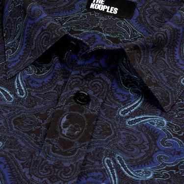  ERKEK DESENLİ LACİVERT GÖMLEK