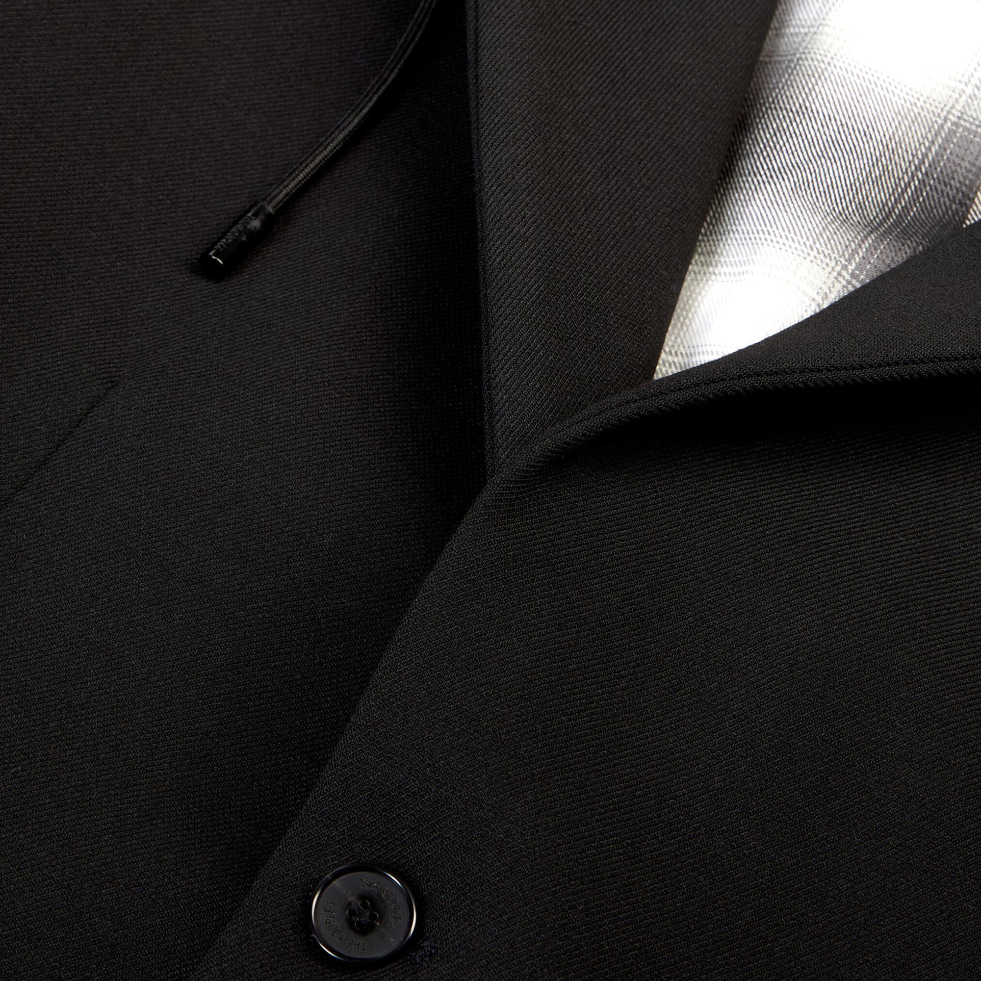 ERKEK KAPÜŞONLU SİYAH CEKET