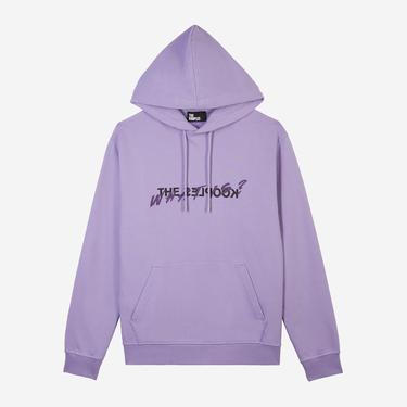  ERKEK BASKILI KAPÜŞONLU MOR SWEATSHIRT