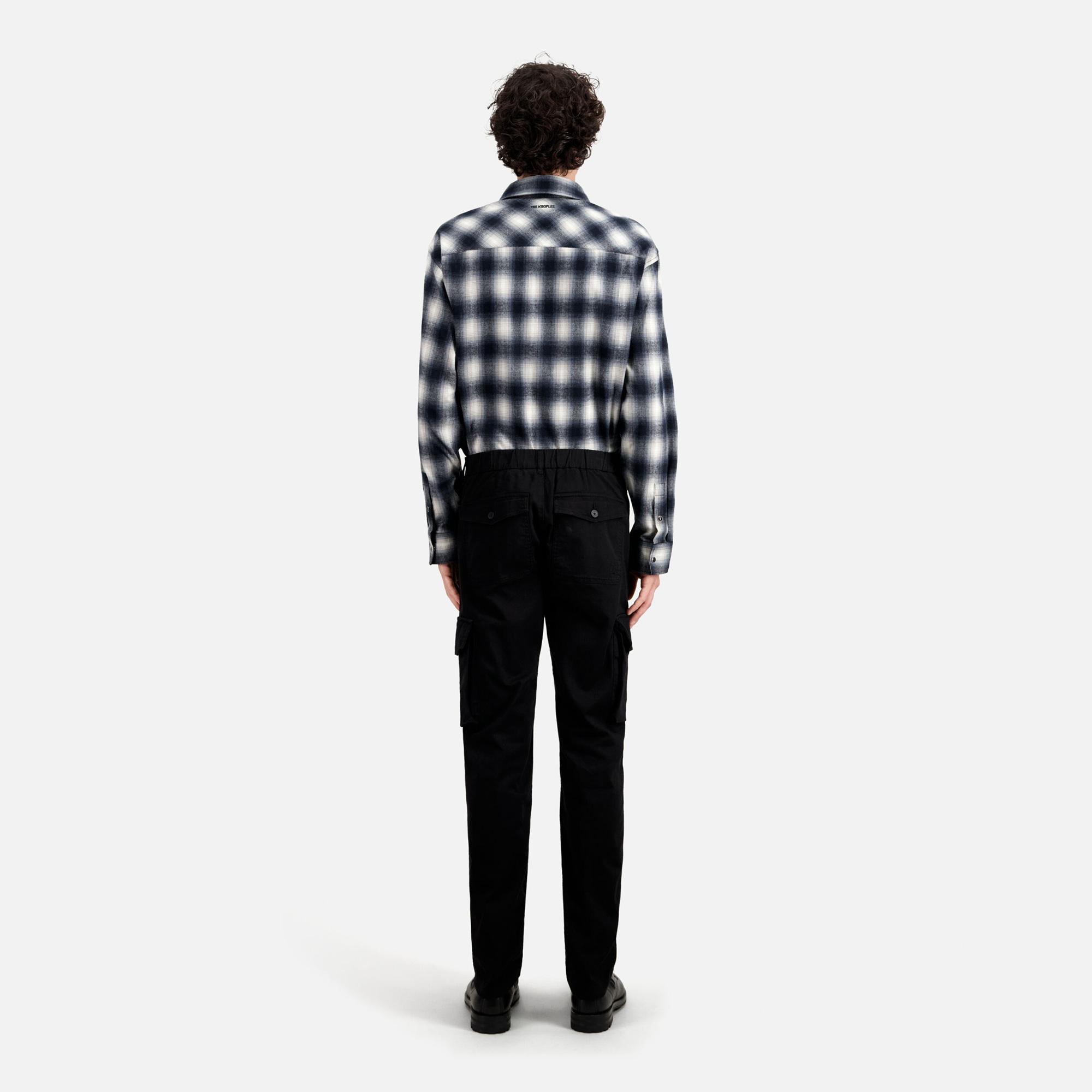 ERKEK SİYAH KARGO PANTOLON