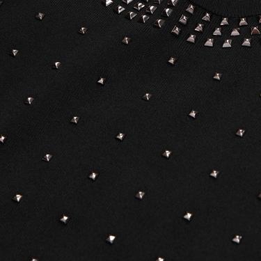  KADIN ZIMBA DETAYLI BİSİKLET YAKA SİYAH KAZAK