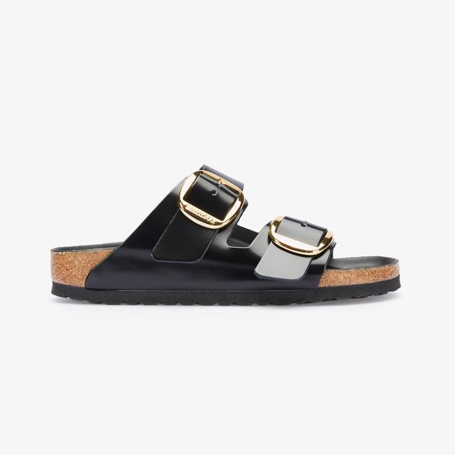  Birkenstock Arizona Big Buckle Nl High Shine Kadın Siyah Terlik