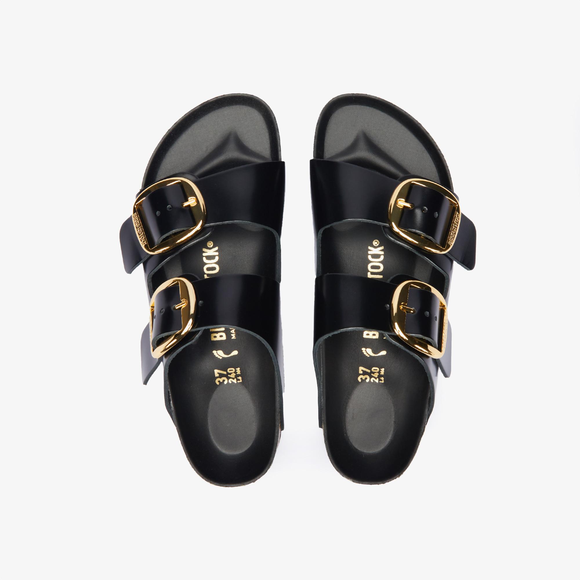 Birkenstock Arizona Big Buckle Nl High Shine Kadın Siyah Terlik