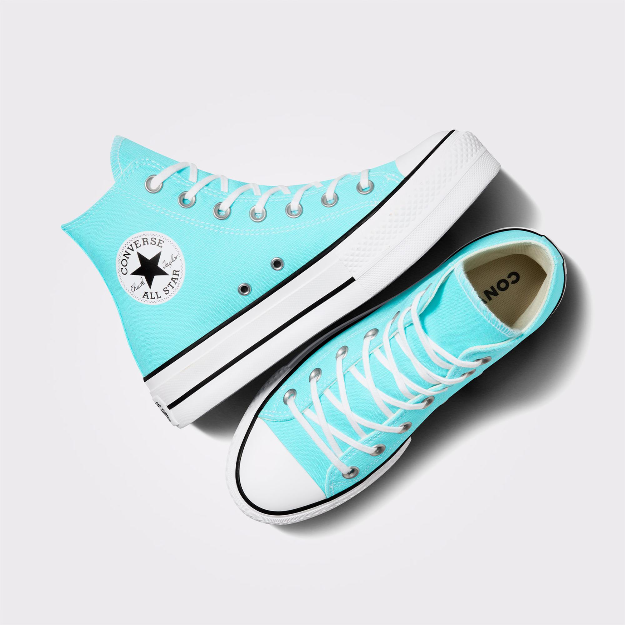 Converse Chuck Taylor All Star Lift Unisex Mavi Platform Sneaker