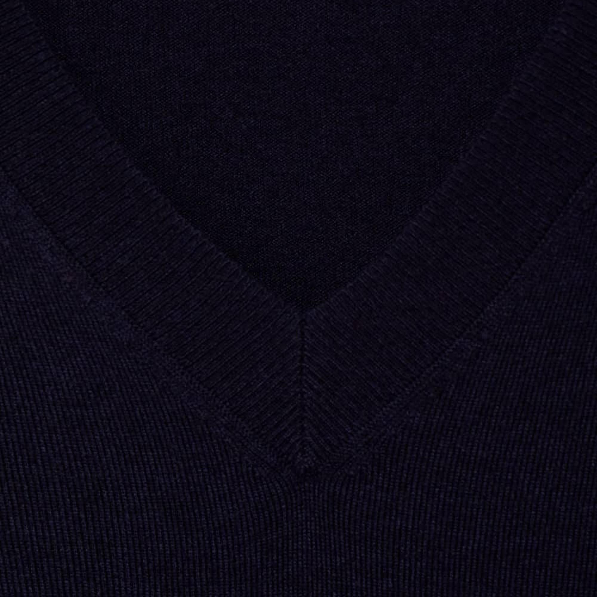 Mango Kadın V Yaka Ince Triko Kazak Lacivert