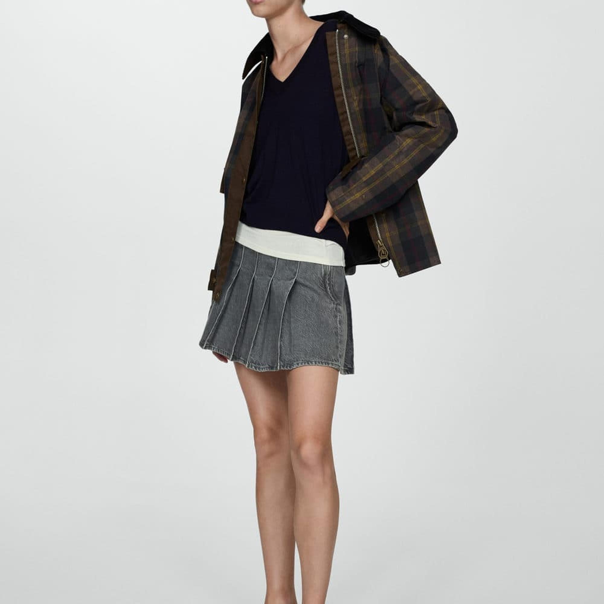 Mango Kadın V Yaka Ince Triko Kazak Lacivert