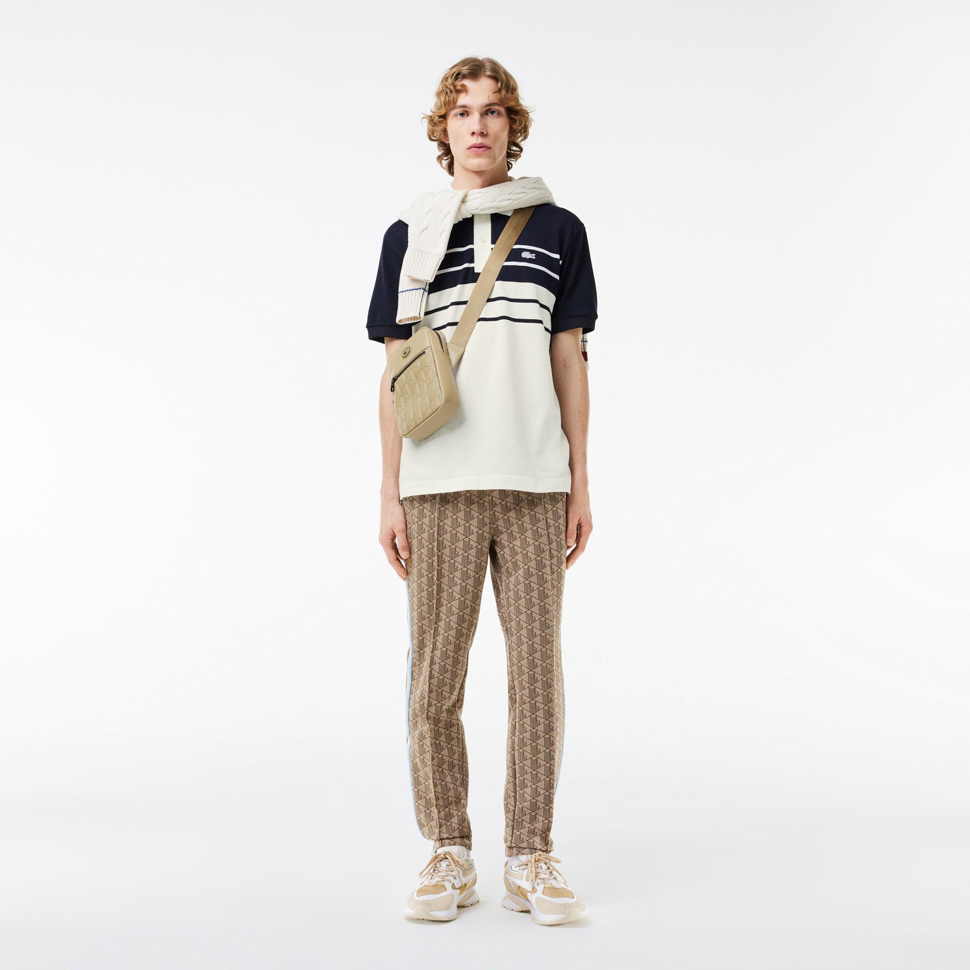 Lacoste L.12.12 Erkek Classic Fit Renk Bloklu Beyaz Polo