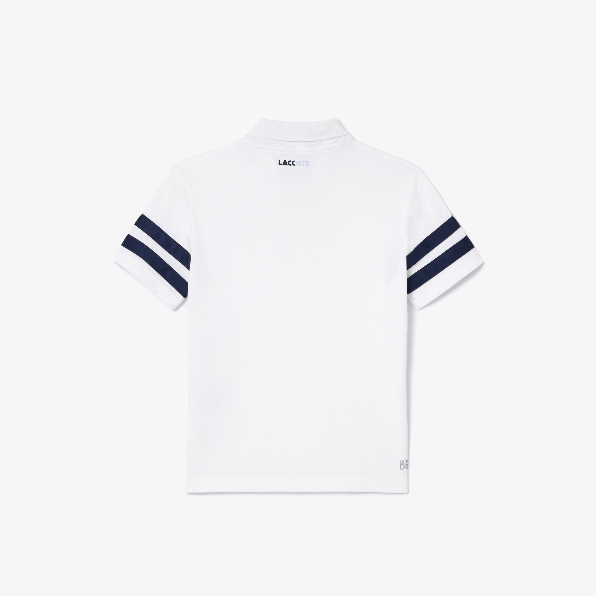 Çocuk Renk Bloklu Beyaz Polo