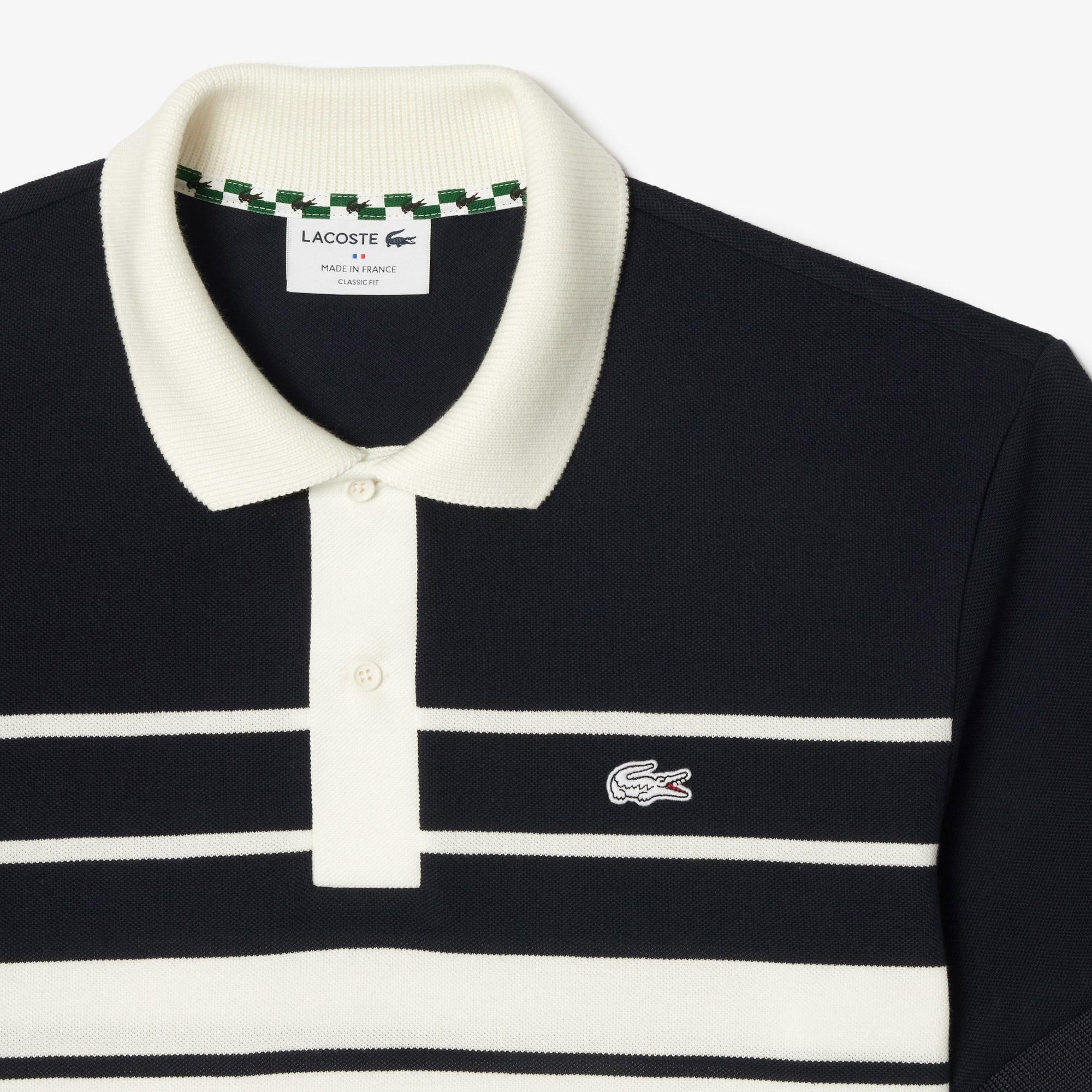 Lacoste L.12.12 Erkek Classic Fit Renk Bloklu Beyaz Polo