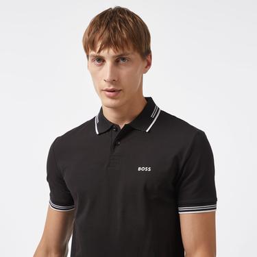  Boss Paul Erkek Siyah Polo