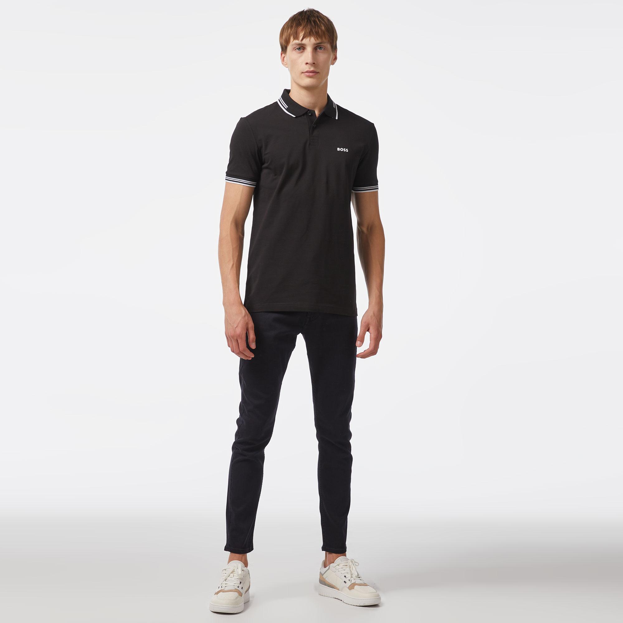 Boss Paul Erkek Siyah Polo