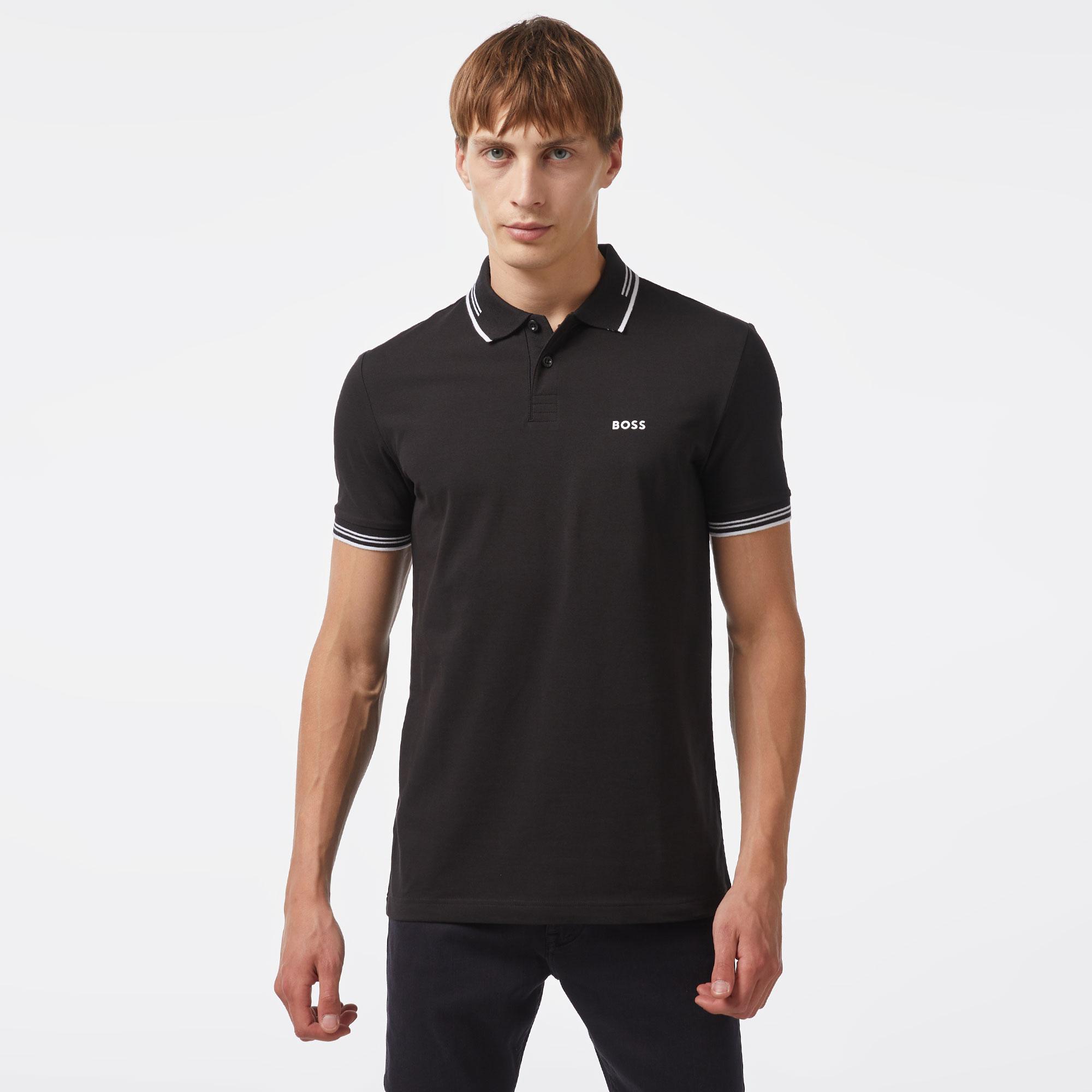 Boss Paul Erkek Siyah Polo