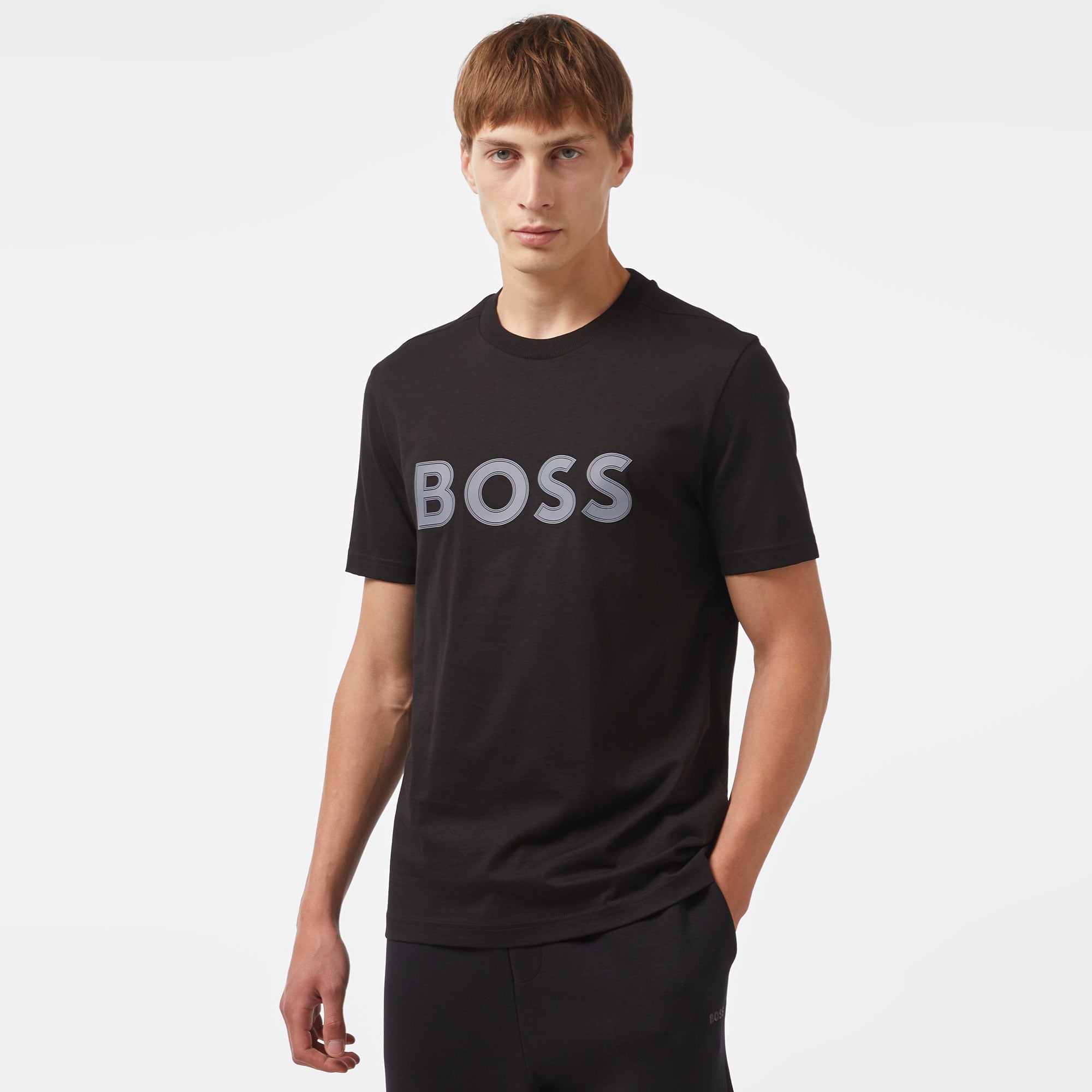  Boss Erkek Siyah T-Shirt
