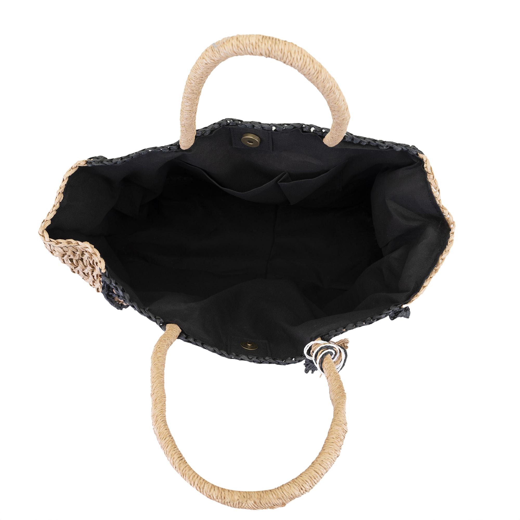 Aileen Krem Kadın Hasır Omuz Çantası