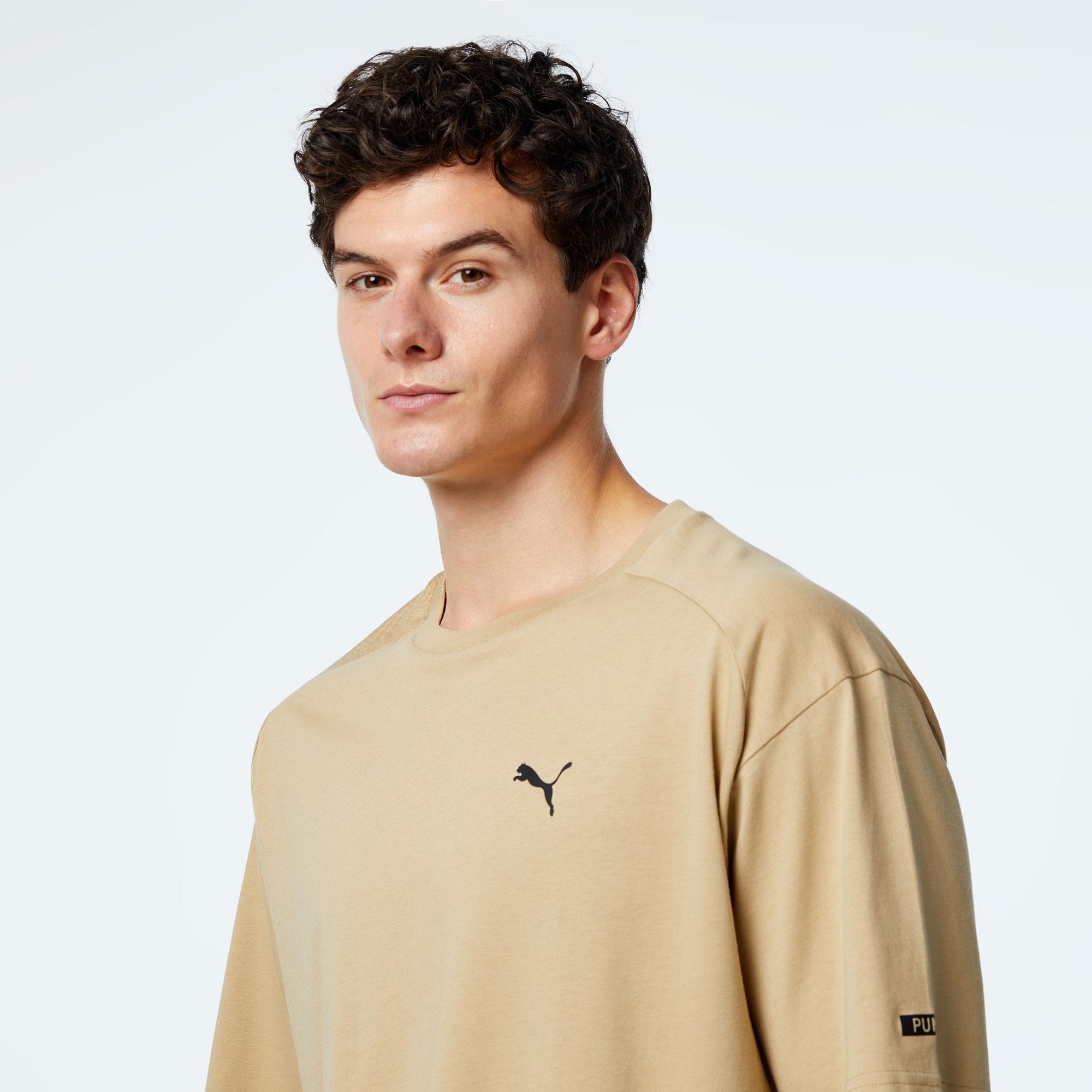 Puma Rad/Cal Unisex Bej T-Shirt