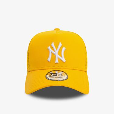  New Era New York Yankees League Essential Yellow A-Frame Trucker Unisex Sarı Şapka