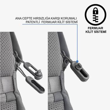  XD Design Bobby Soft Anti Theft Unisex Gri Sırt Çantası