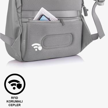  XD Design Bobby Soft Anti Theft Unisex Gri Sırt Çantası