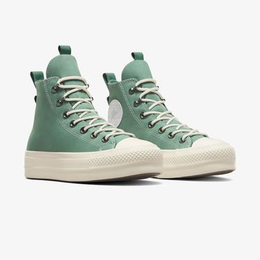  Converse Chuck Taylor All Star Lift Play On Unisex Yeşil Platform Sneaker