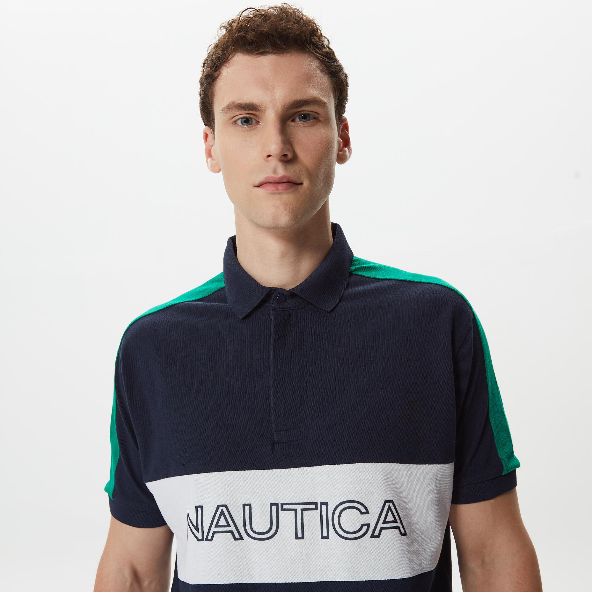 Nautica Erkek Lacivert Classic Fit Kısa Kollu Polo