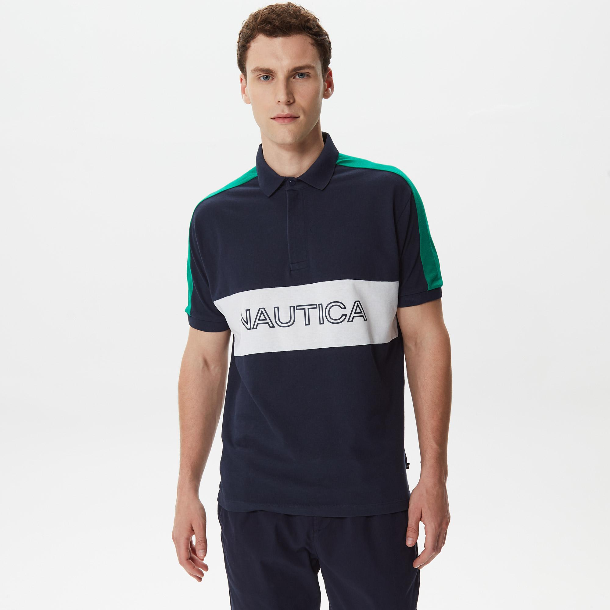 Nautica Erkek Lacivert Classic Fit Kısa Kollu Polo