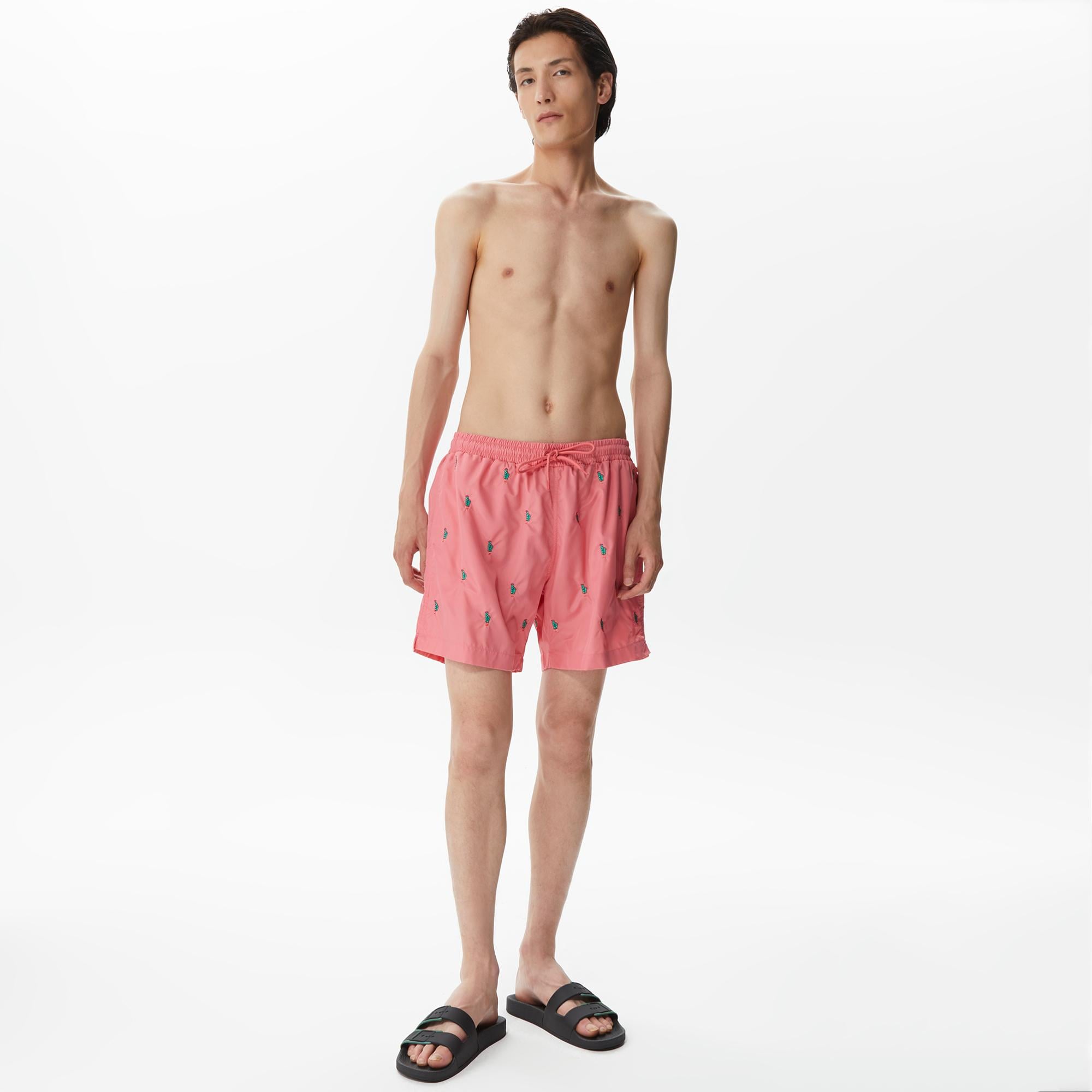 Nautica Erkek Pembe Desenli Deniz Şortu