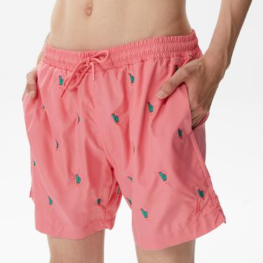  Nautica Erkek Pembe Desenli Deniz Şortu