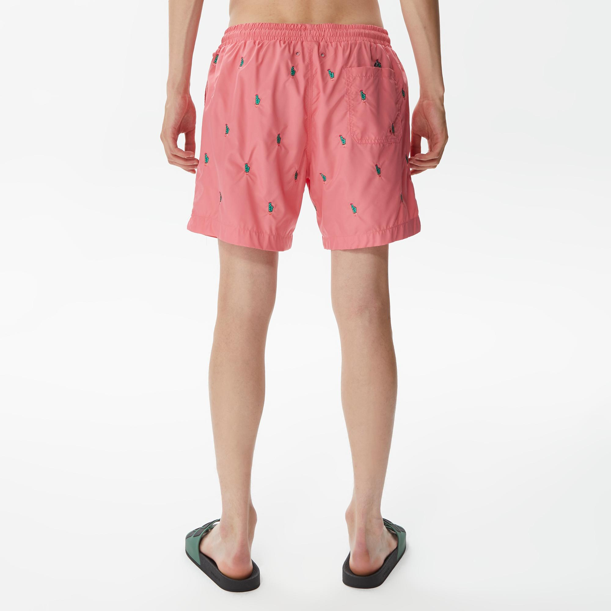 Nautica Erkek Pembe Desenli Deniz Şortu