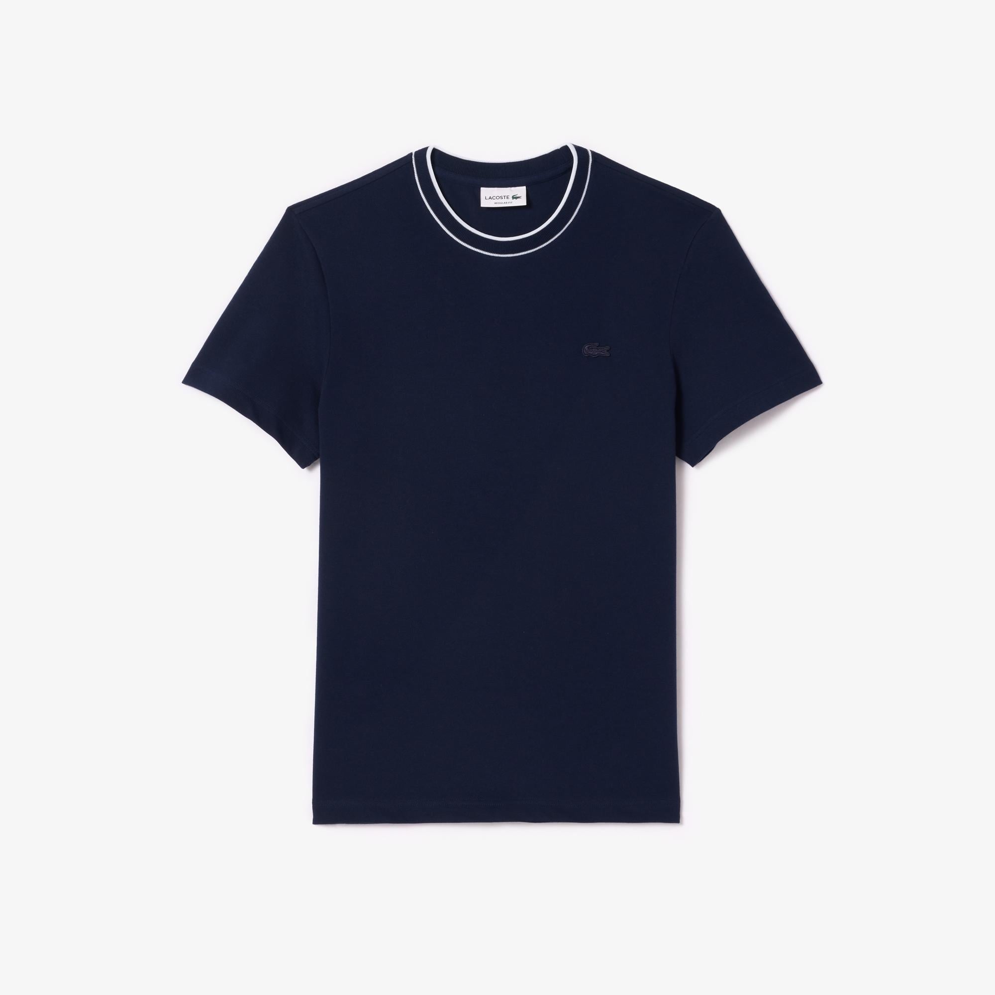 Erkek Regular Fit Bisiklet Yaka Lacivert T-Shirt