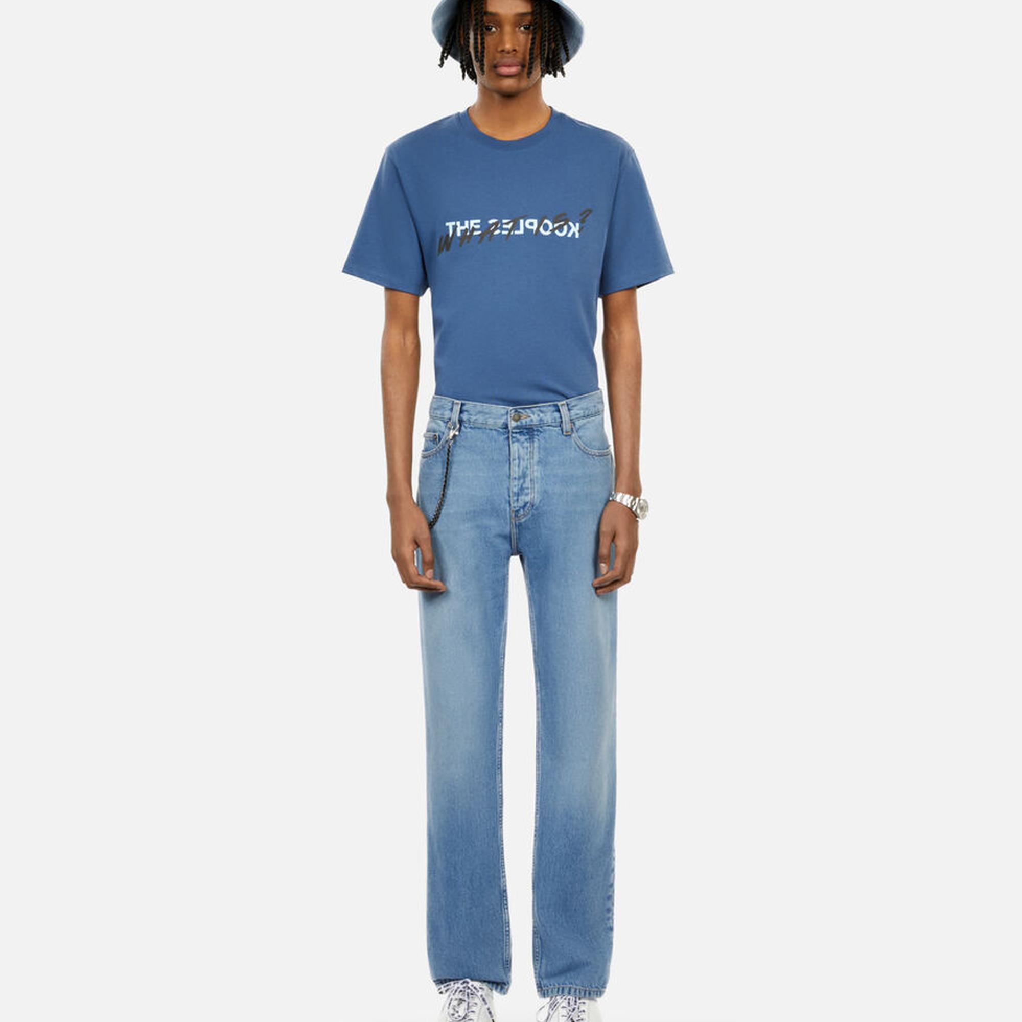 ERKEK STRAIGHT FIT MAVI JEAN