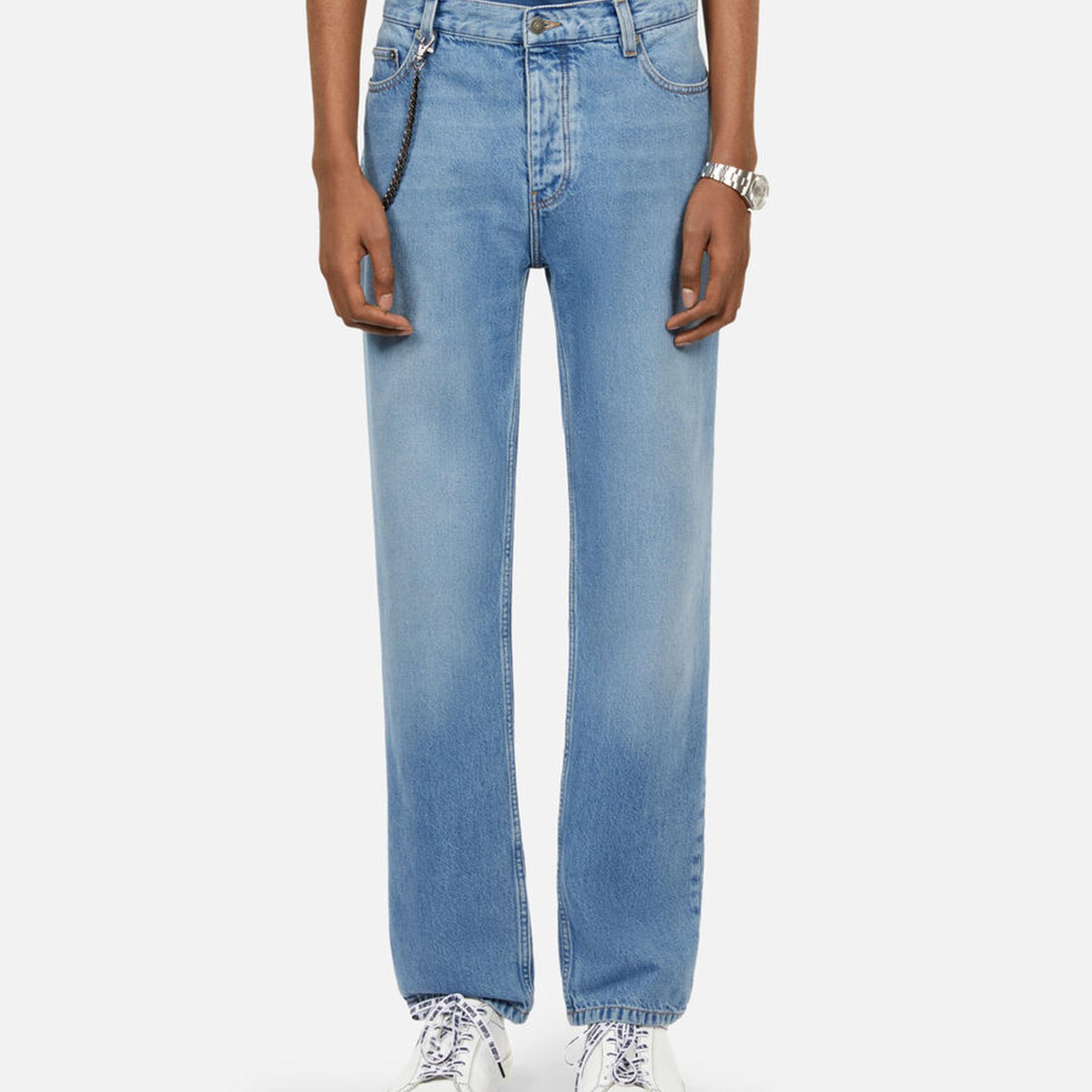 ERKEK STRAIGHT FIT MAVI JEAN