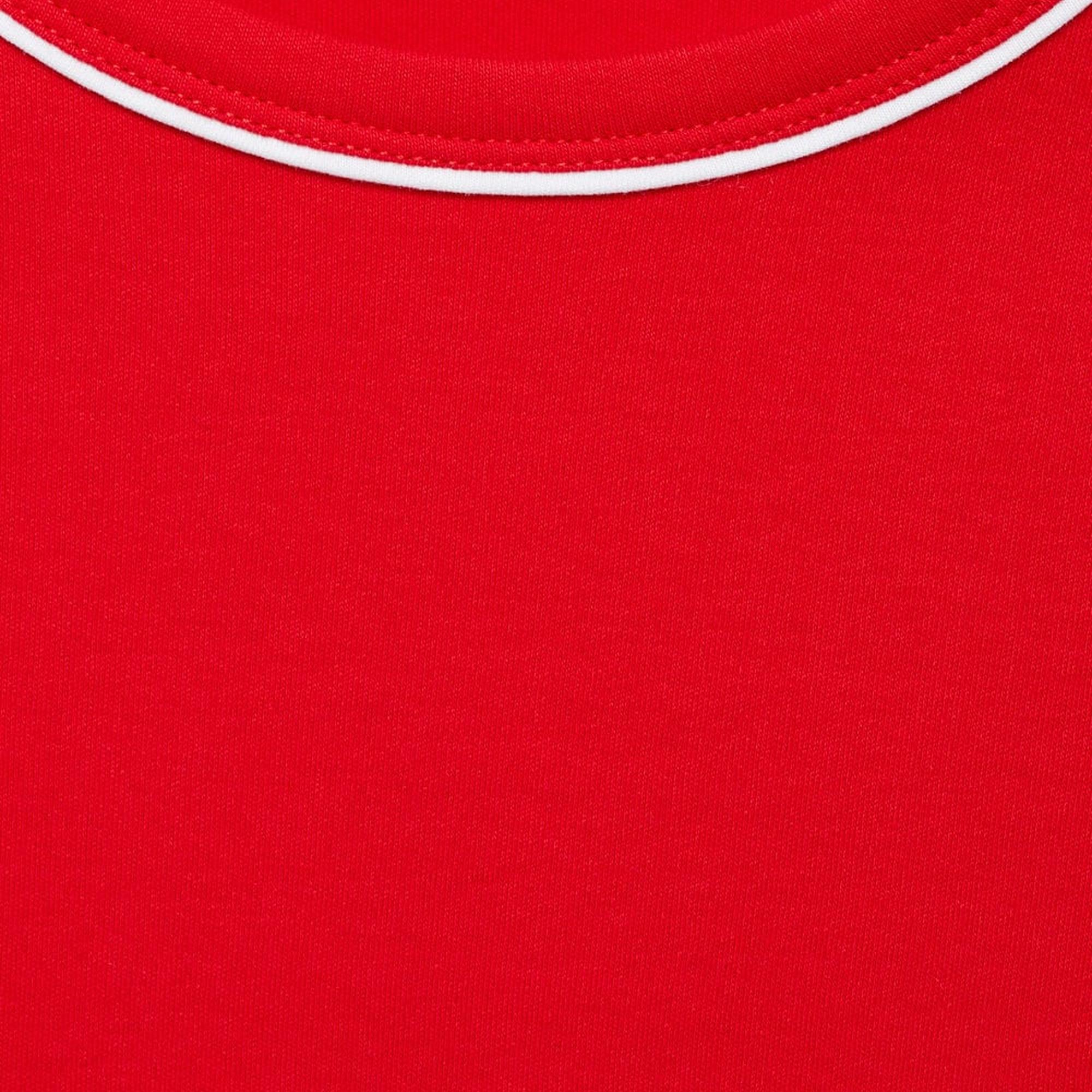 Mango Kadın Kontrast Süslemeli Pamuklu Tişört Kirmizi