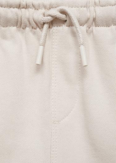  Mango Çocuk Pamuklu Jogger Pantolon Kum Beji