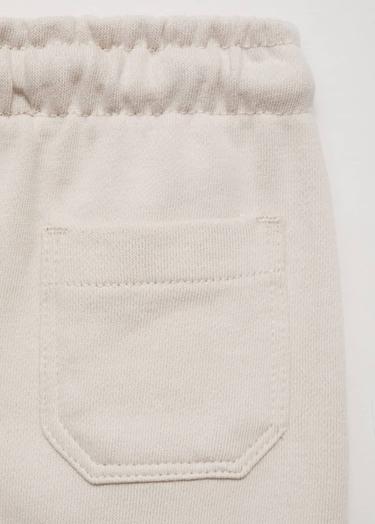  Mango Çocuk Pamuklu Jogger Pantolon Kum Beji