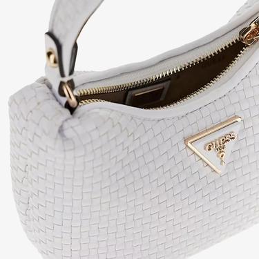  Guess Emelda Crossbody Kadın Beyaz Omuz Çantası