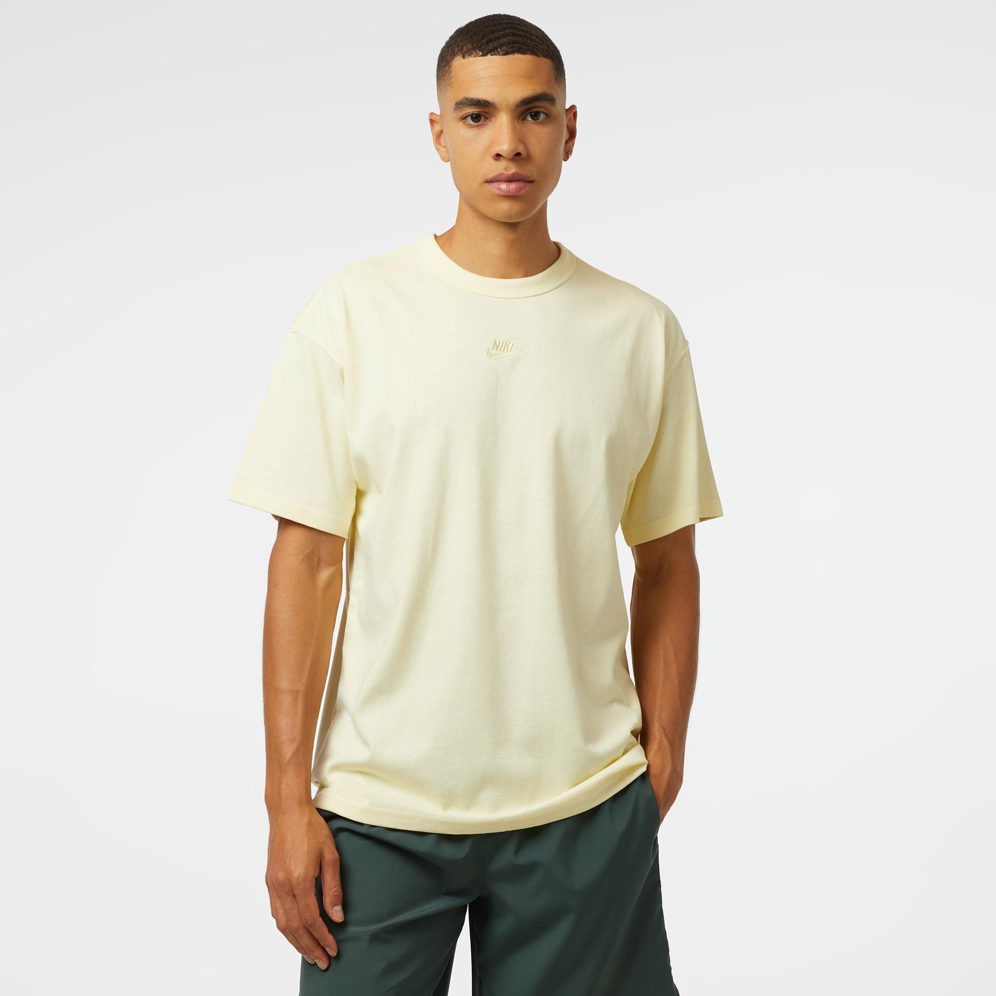 Nike Sportswear Premium Essentials Erkek Sarı T-Shirt