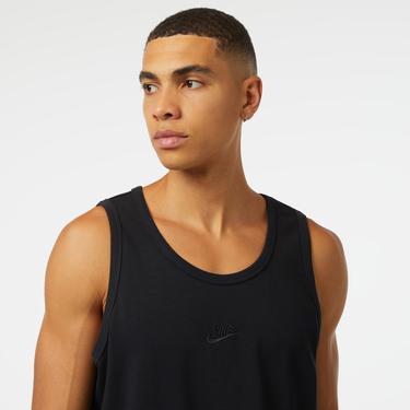  Nike Sportswear Premium Essentials Erkek Siyah Kolsuz T-Shirt