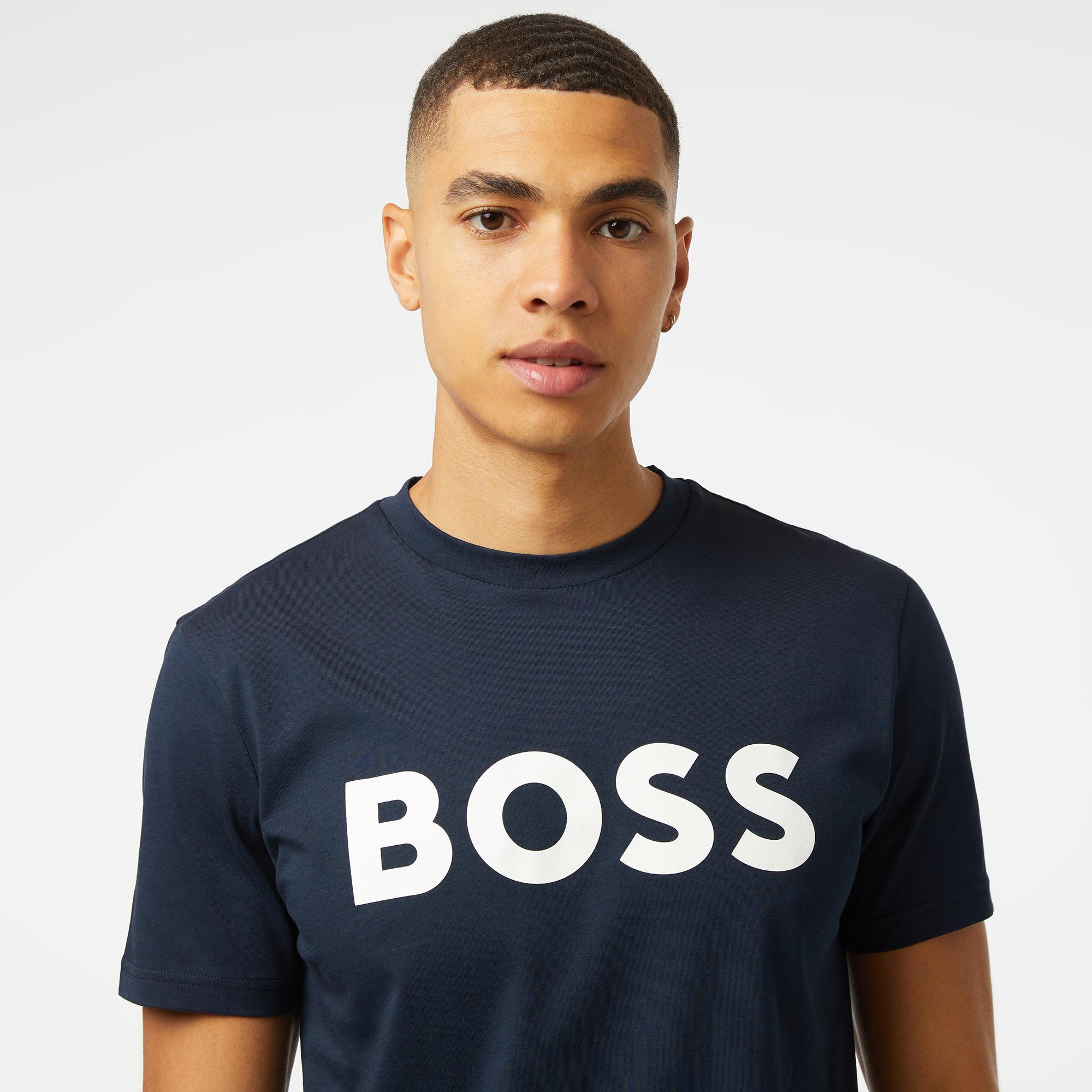 Boss Thinking 1 Erkek Lacivert T-Shirt