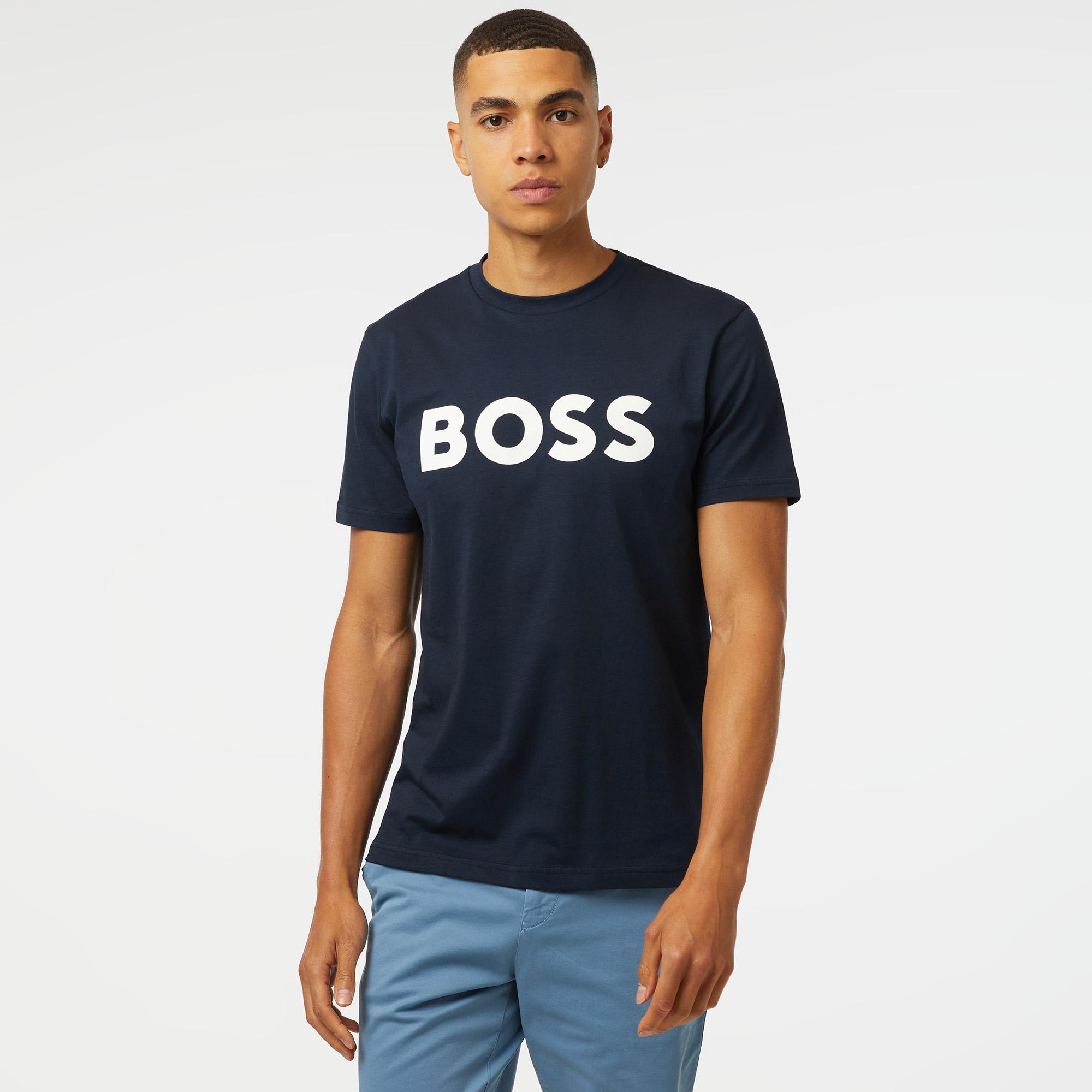 Boss Thinking 1 Erkek Lacivert T-Shirt