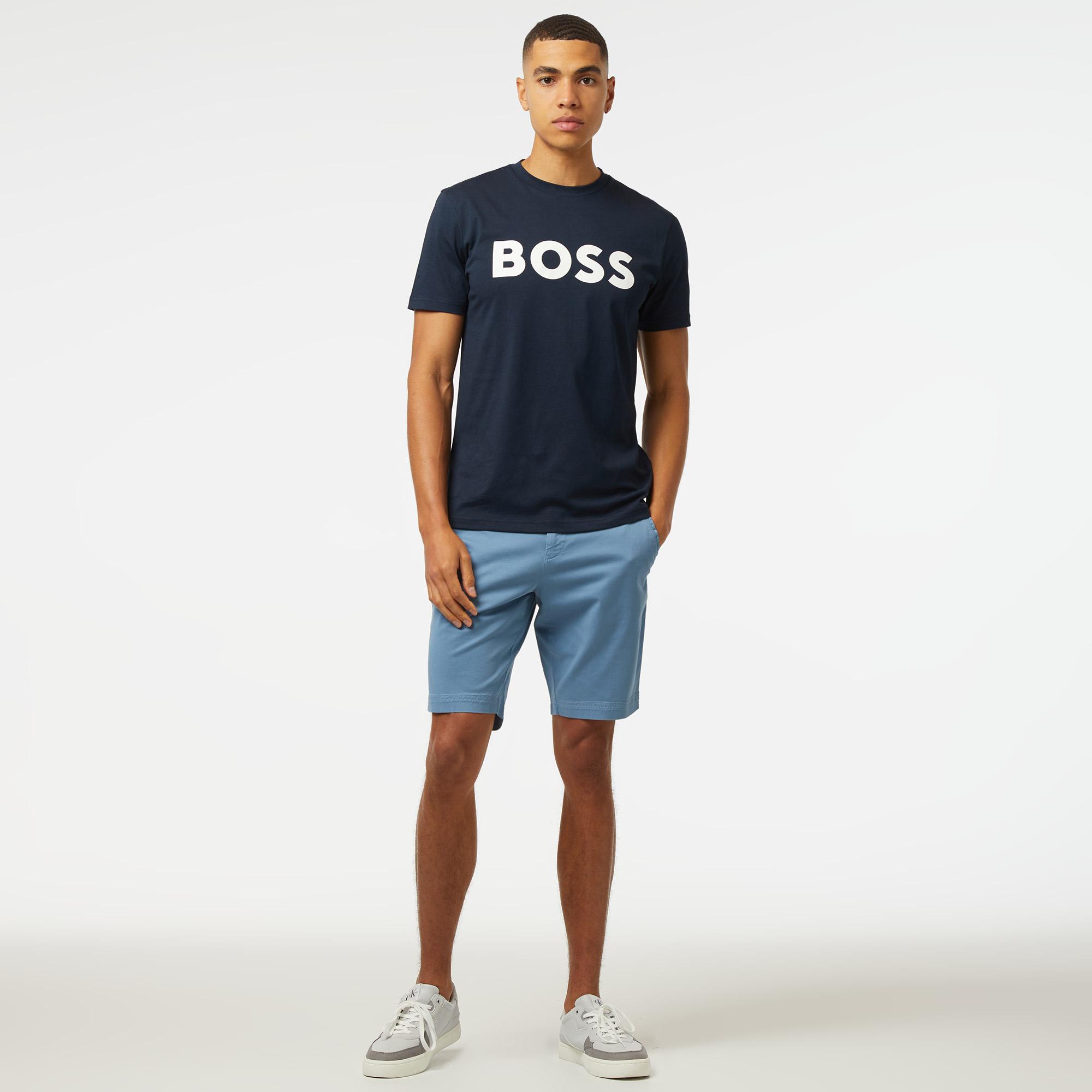 Boss Thinking 1 Erkek Lacivert T-Shirt