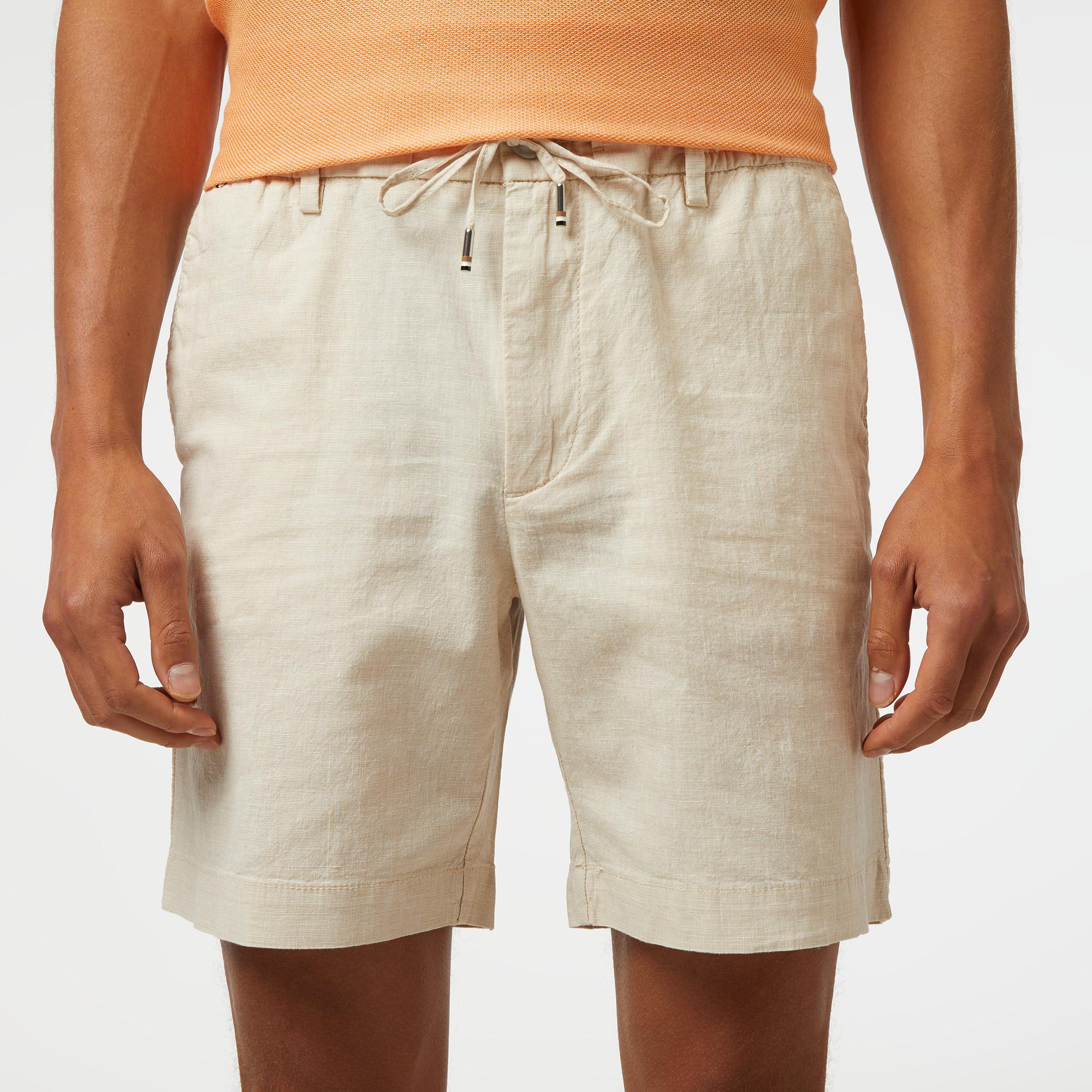 Boss Kane-Ds-Shorts Erkek Bej Şort