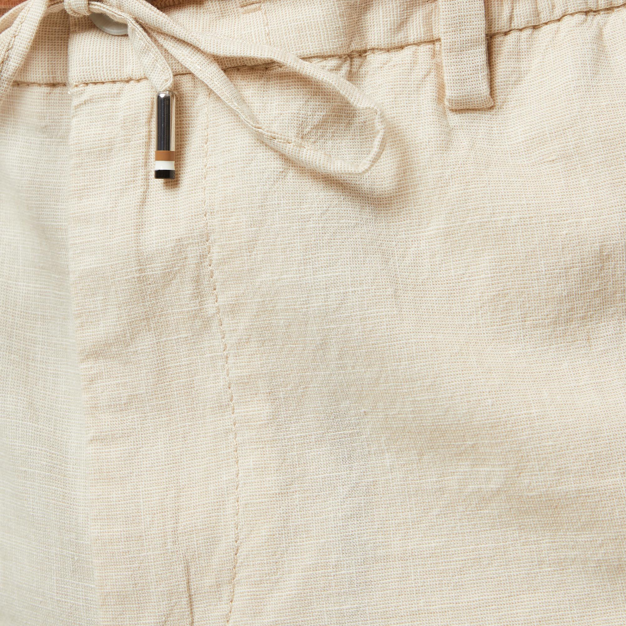 Boss Kane-Ds-Shorts Erkek Bej Şort