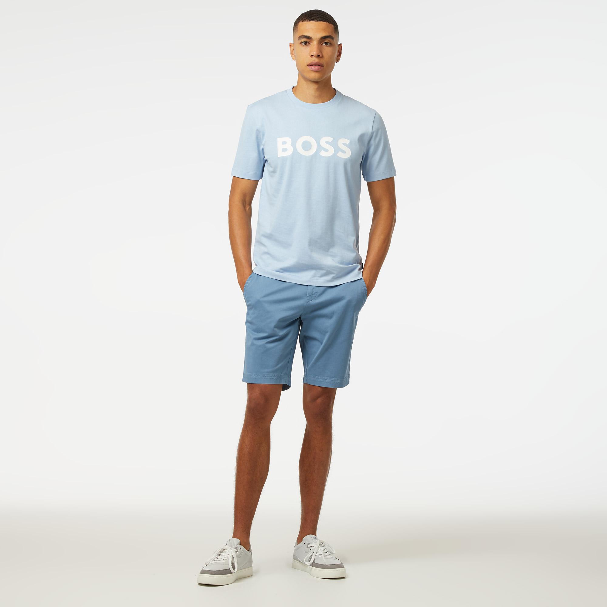 Boss Tiburt 354 Erkek Mavi T-Shirt