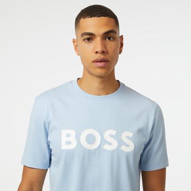  Boss Tiburt 354 Erkek Mavi T-Shirt