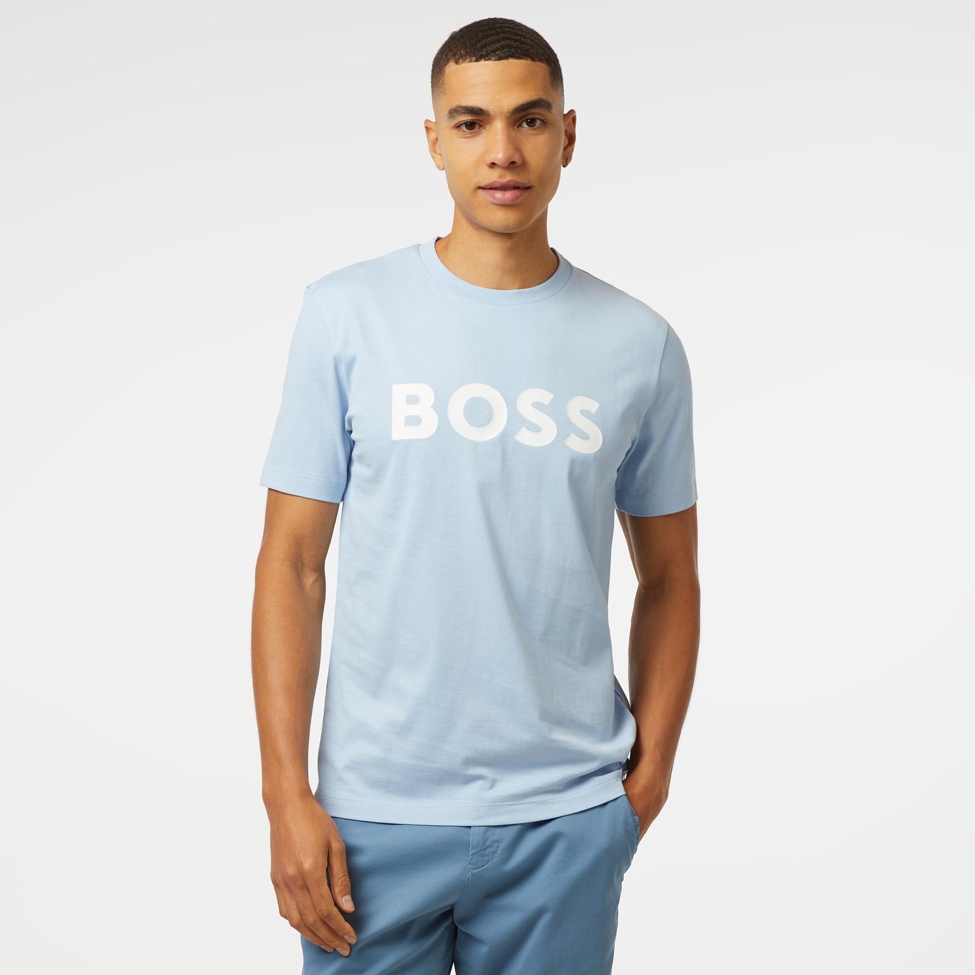Boss Tiburt 354 Erkek Mavi T-Shirt