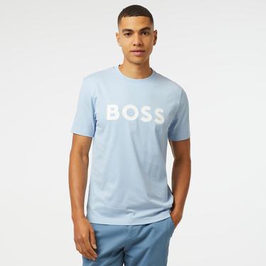  Boss Tiburt 354 Erkek Mavi T-Shirt