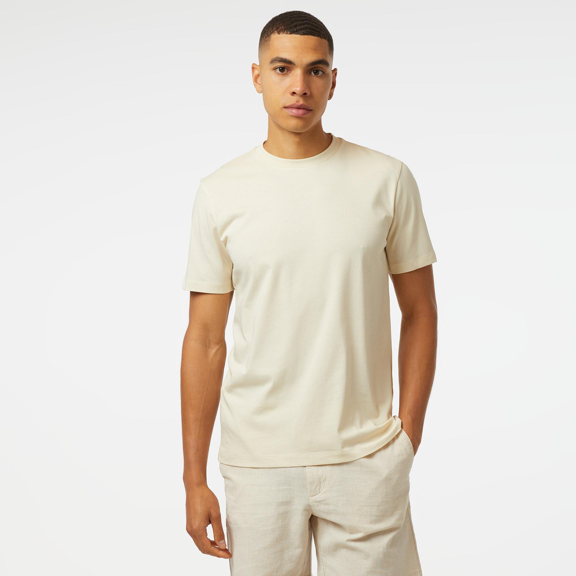 Boss Thompson 01 Erkek Krem T-Shirt