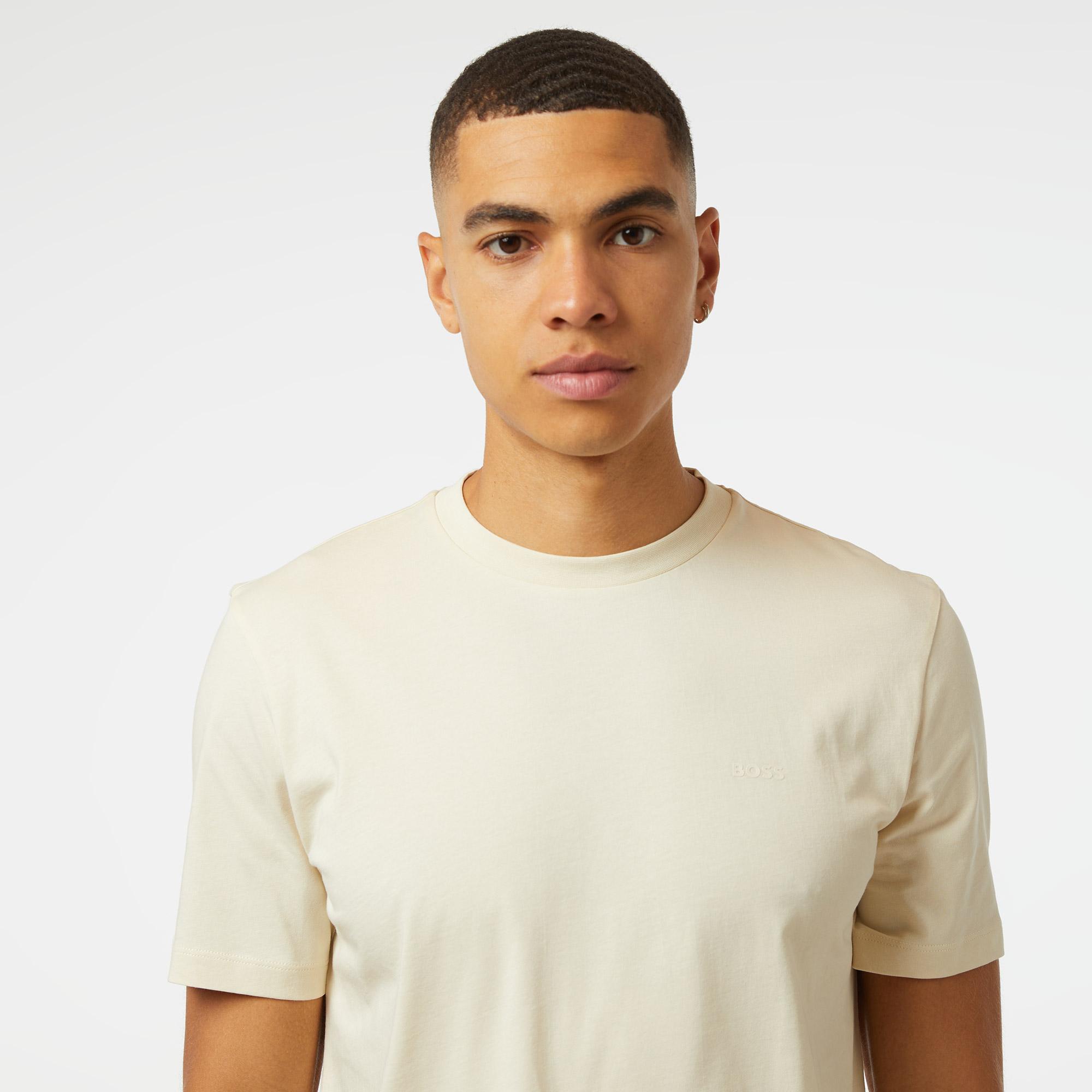 Boss Thompson 01 Erkek Krem T-Shirt